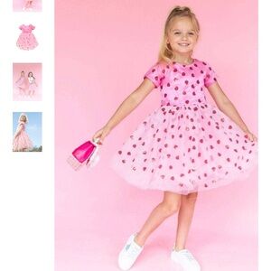 NEW without tags Lola and the Boys Girls Pink Sweetheart Dress, Size 10